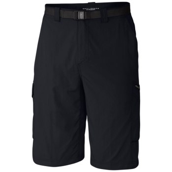 Columbia Silver Ridge Cargo Big, Pantalones Cortos Negros Para Hombre | 082653-EWF